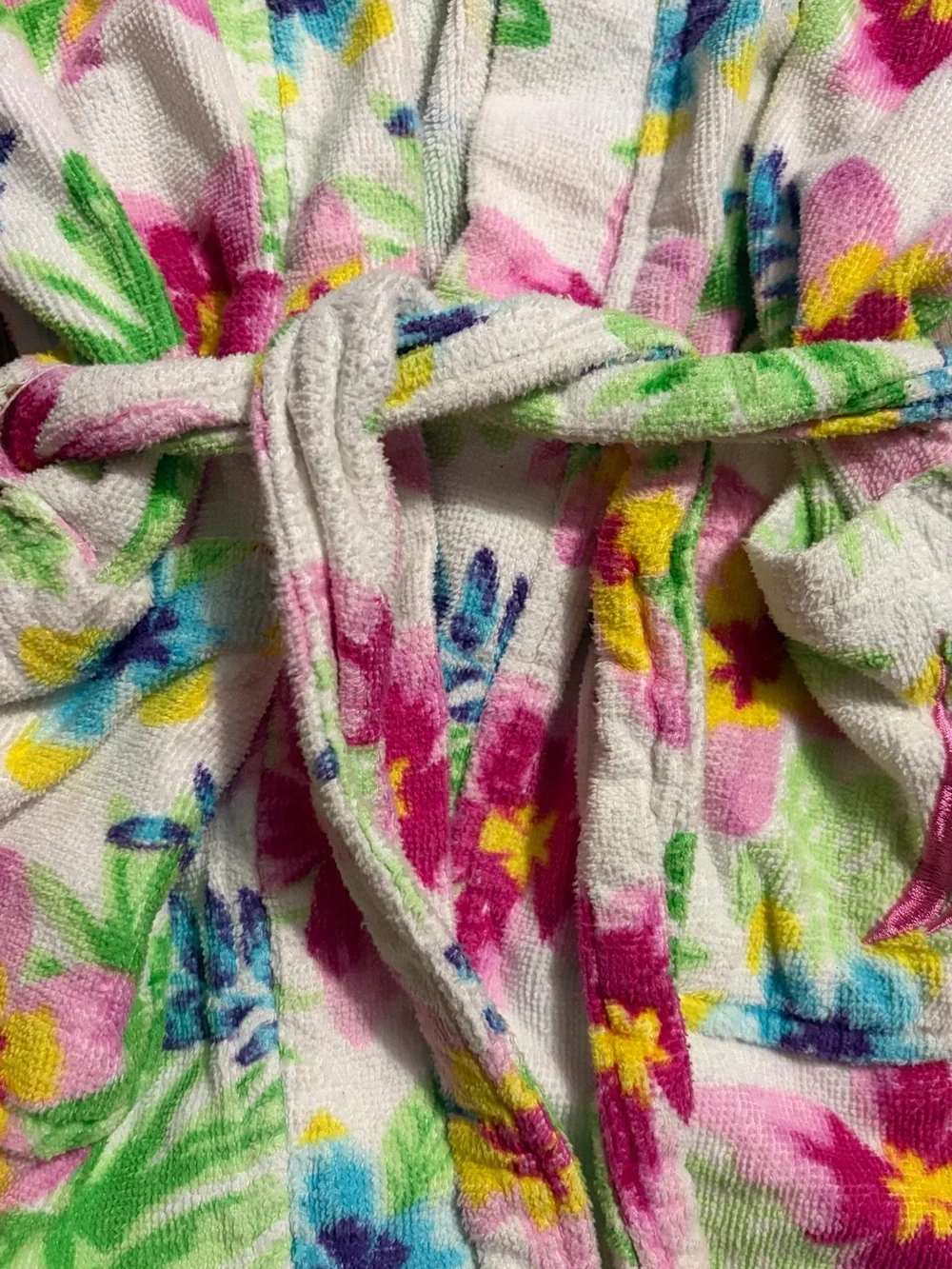 Nautica - Floral Hooded Robe - Size X-Small